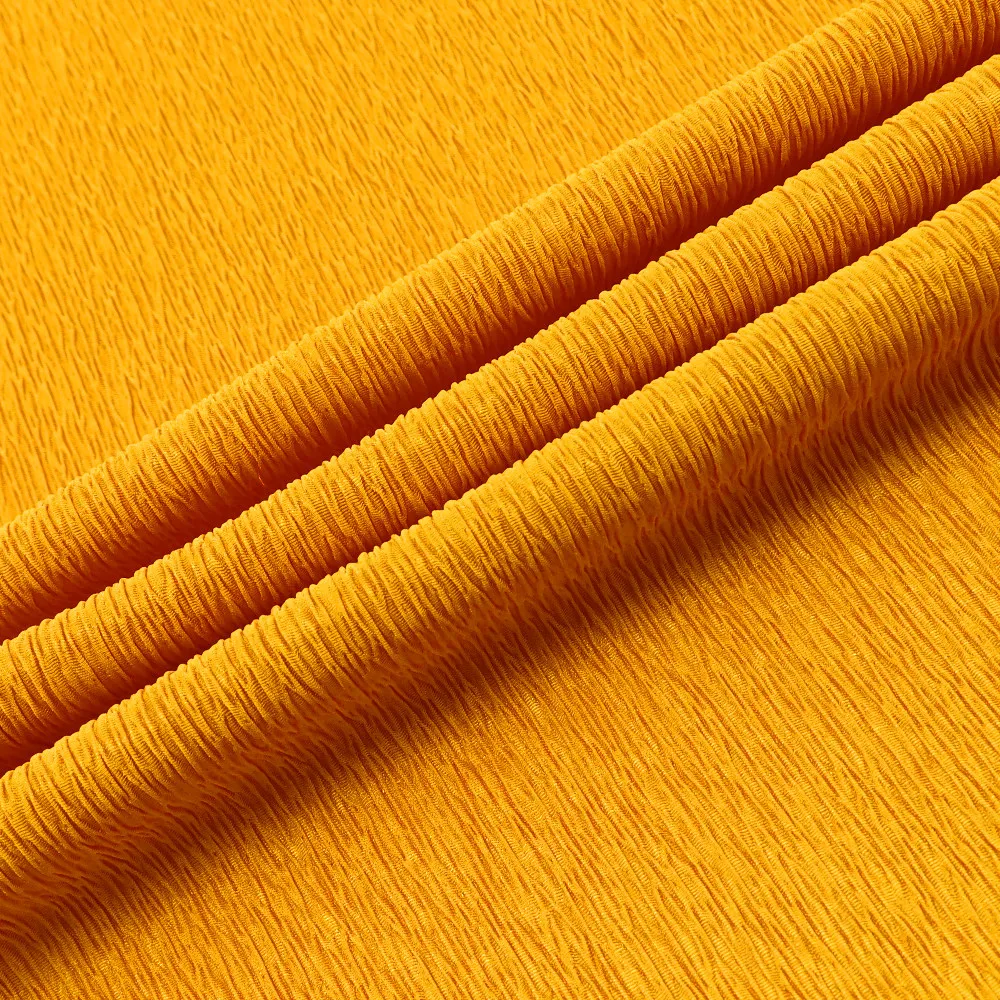 Polyester Raised Crinkle Pleated